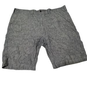 Levi’s Men’s W42 Regular Dark Gray Chambray Linen Blend Shorts